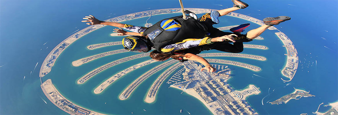SKY DIVE DUBAI & سكاي دايـف رحلة القفز بالمظلات